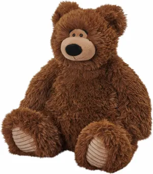 Wild Republic Snuggleluvs, Brown Bear, Weighted Stuffed Animal, 15 inches, Gift for Kids, Plush Toy, Fill is Spun Recycled Water Bottles