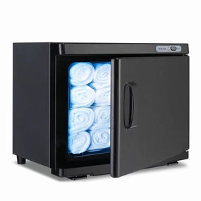 Winado Hot Towel Warmer Cabinet, 23L Large Capacity Towel Heater, 2-in-1 Professional Mini Towel Warmer for Facials Massage, Esthetician, Salon Beauty, Spa Barbershop, Black