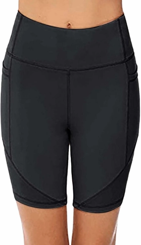 Women Workout Impact Shorts Women's High Waist Yoga Short Abdomen Training Running Yoga Pants Features Workout Yoga