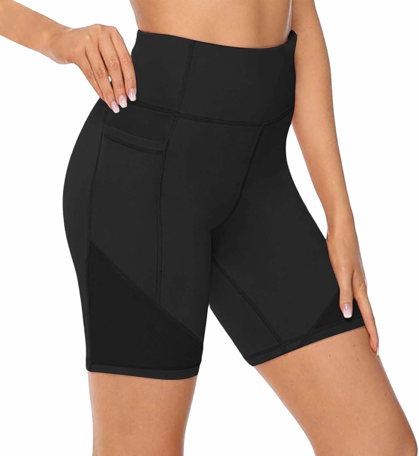 Women Workout Impact Shorts Women's High Waist Yoga Short Abdomen Training Running Yoga Pants Features Workout Yoga