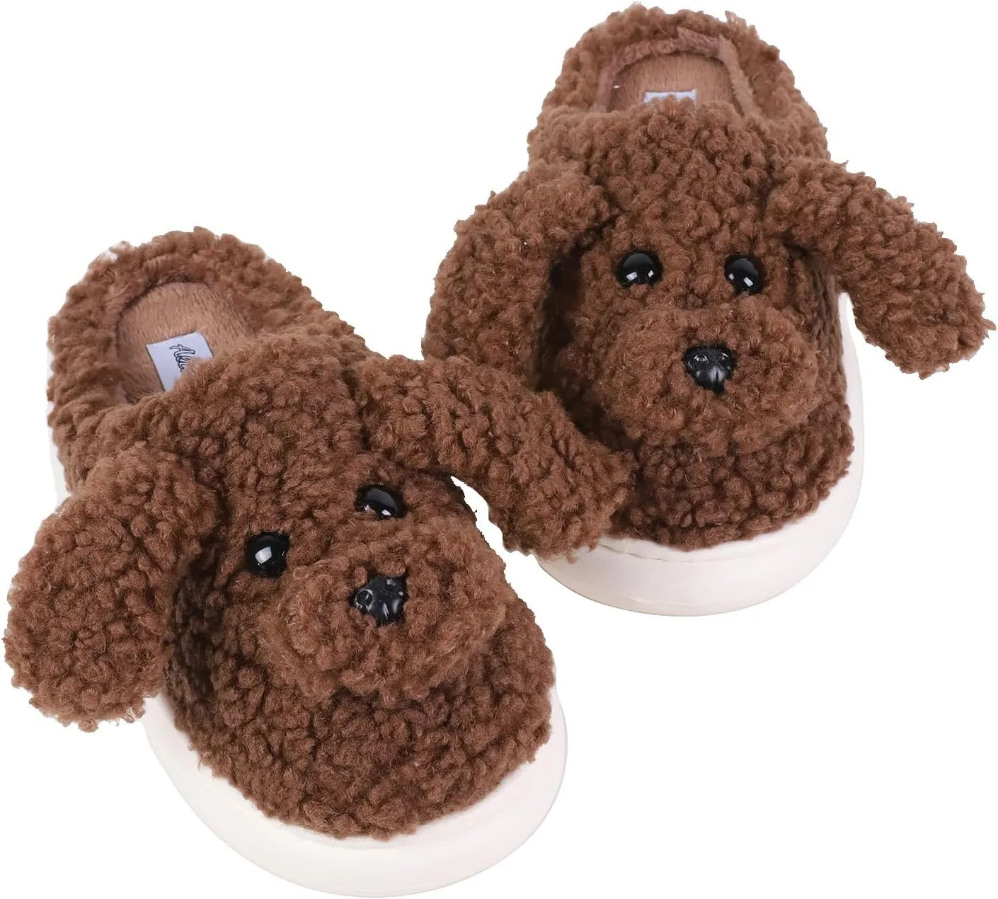 Women's Cute Teddy Animal Slippers House Slippers Warm Memory Foam Cotton Cozy Soft Fleece Plush Home Slippers Indoor Outdoor