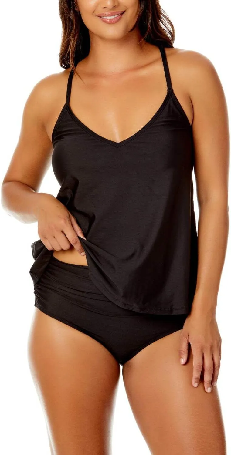 Women's Easy Triangle Tankini Swim Top