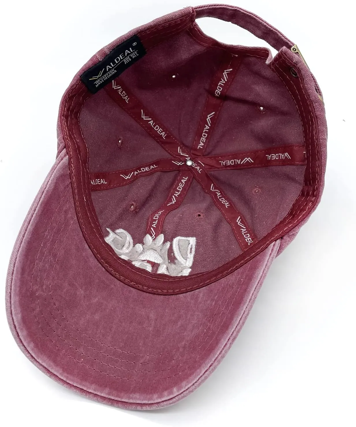 Women's Embroidered Dog Mom Hat Adjustable Denim Baseball Cap
