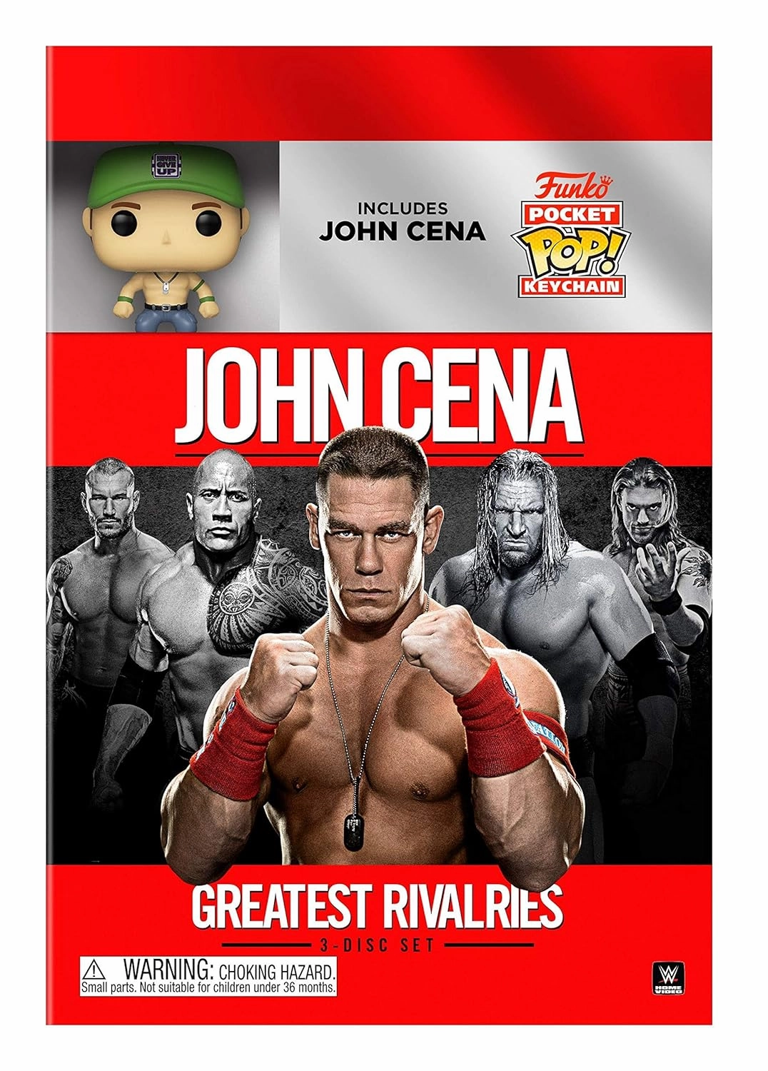 WWE: John Cena's Greatest Rivalries (DVD) w/John Cena Mini Funko