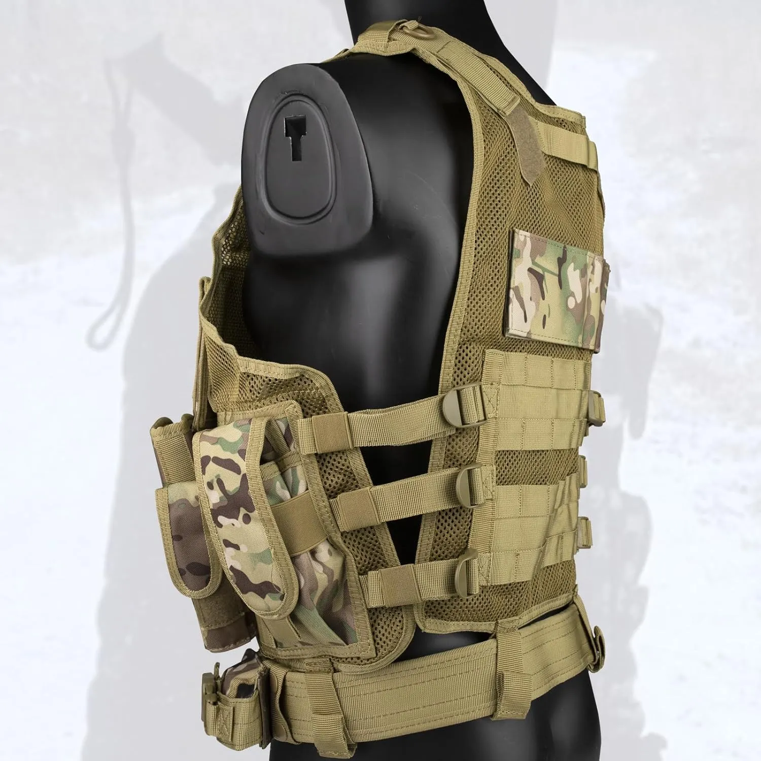 YAKEDA Tactical Outdoor CS Game Vest Adjustable Fit Adult