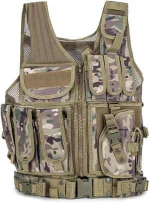 YAKEDA Tactical Outdoor CS Game Vest Adjustable Fit Adult