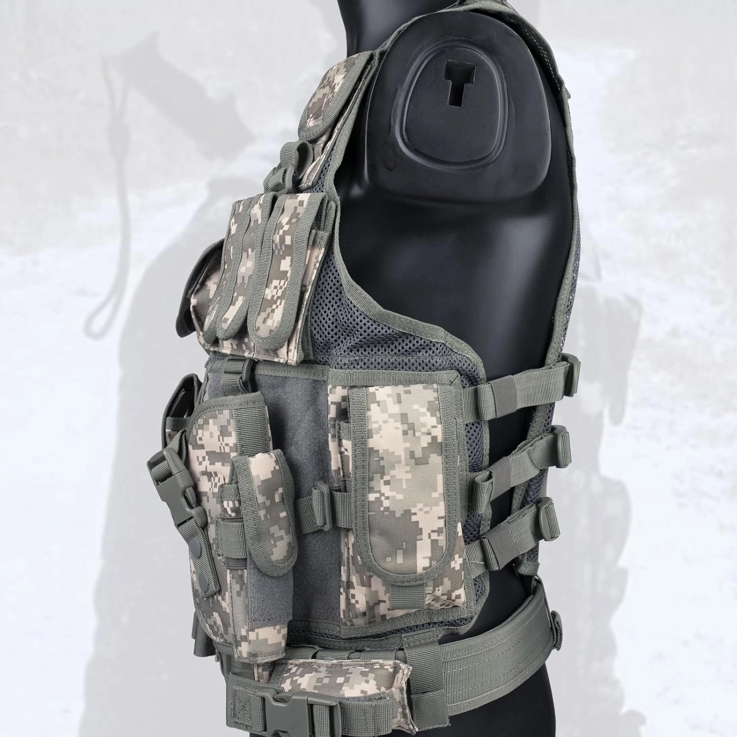 YAKEDA Tactical Outdoor CS Game Vest Adjustable Fit Adult