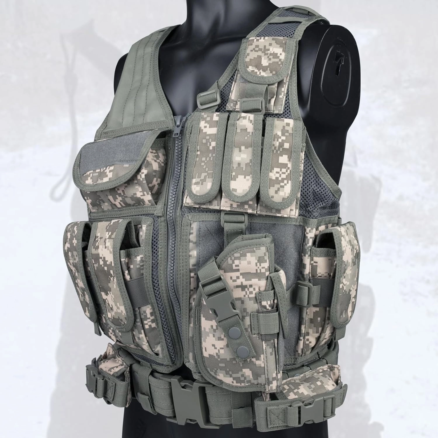YAKEDA Tactical Outdoor CS Game Vest Adjustable Fit Adult