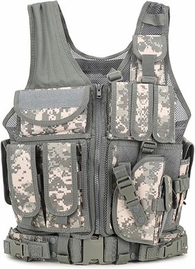 YAKEDA Tactical Outdoor CS Game Vest Adjustable Fit Adult