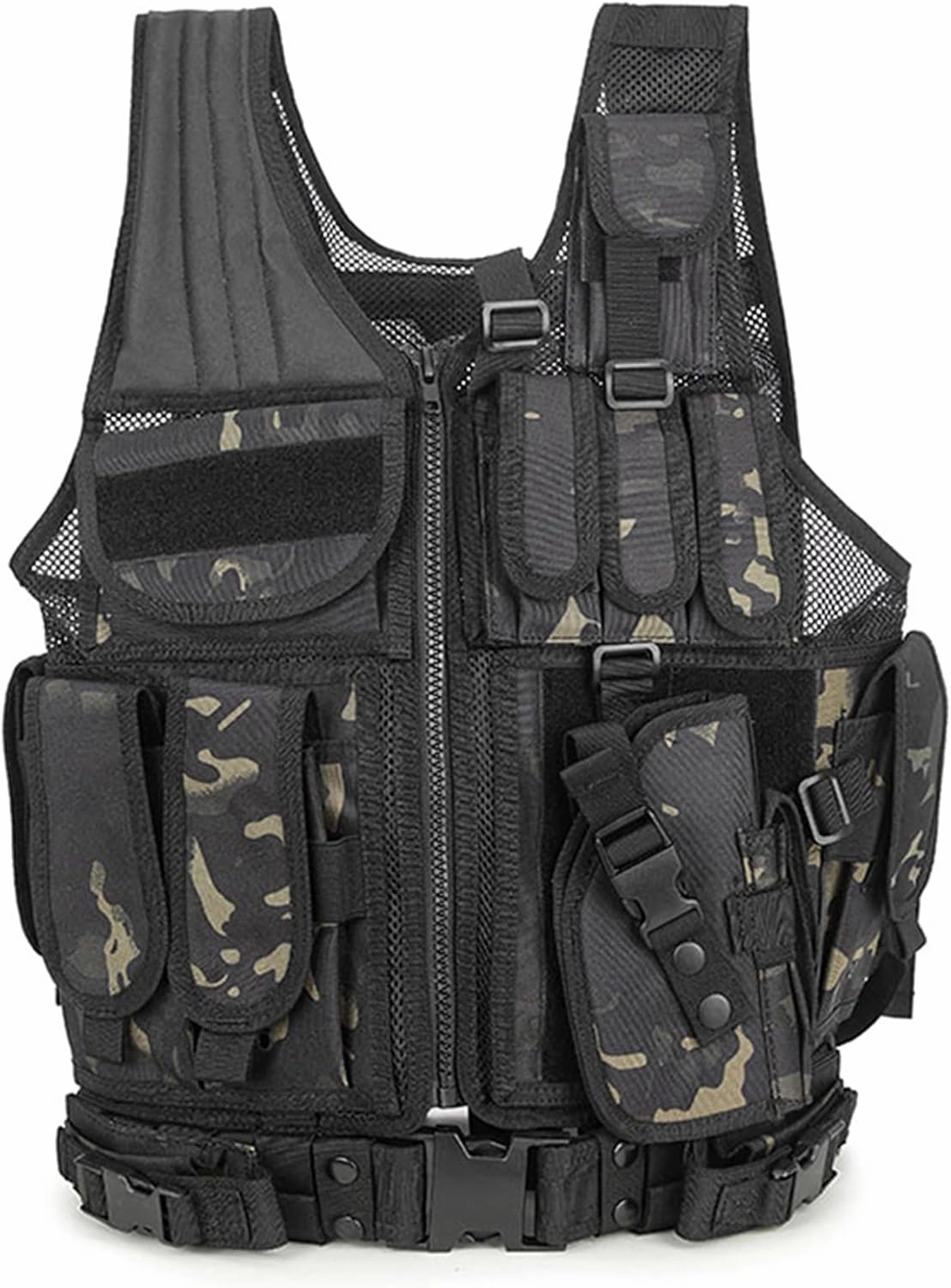 YAKEDA Tactical Outdoor CS Game Vest Adjustable Fit Adult