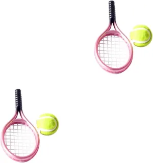 YARNOW Tennis Racket Tennis Mini Sports Tennis Balls Mini Ornament Mini Ball Mini Tennis Ball Tennis Rackets