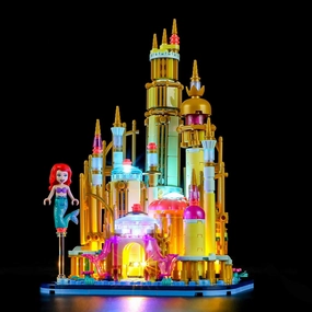 YEABRICKS LED Light for -40708 Disney Mini Disney Ariel's Castle Building Blocks Model (Building Set NOT Included)