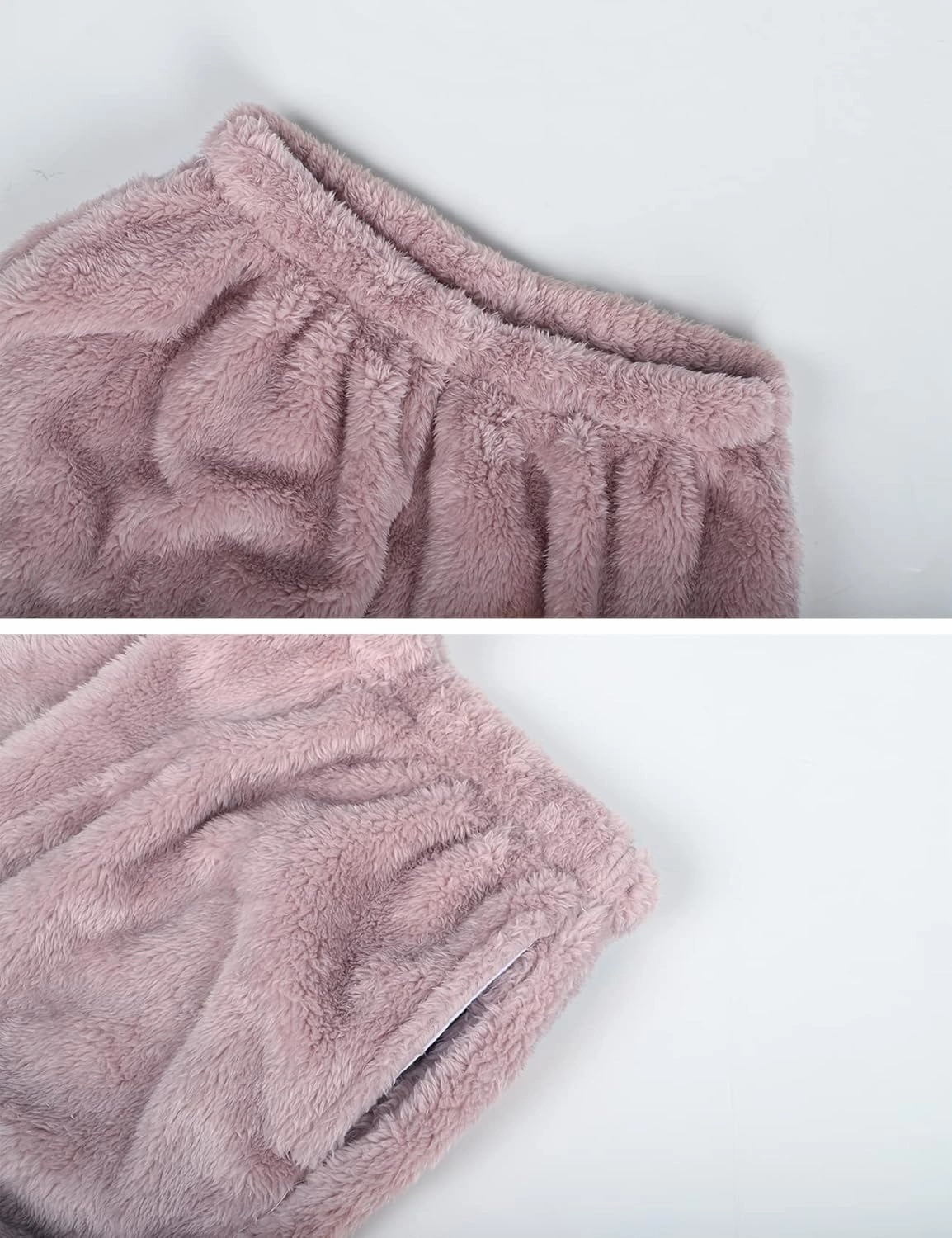 Yimoon Women’s Winter Fluffy Pajama Set Fleece Pullover Loose Plush Lounge Sets Sleepwear Fuzzy 2 Piece Pjs Set
