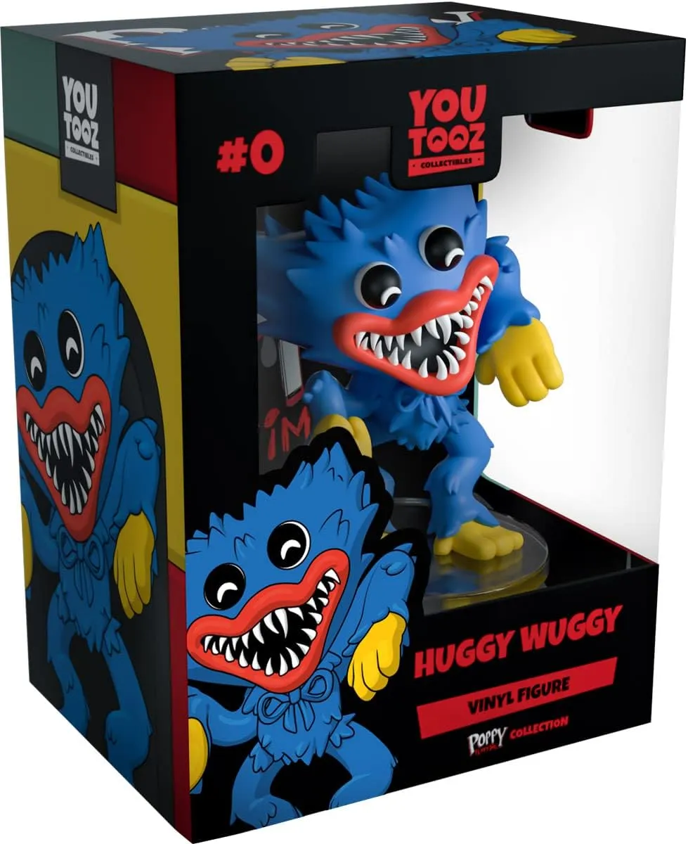 Youtooz Huggy Wuggy 4.4" Inch Vinyl Action Figure, Vinyl Toys from Poppy Playtime Collection, Collectible Huggy Wuggy Vinyl Figure