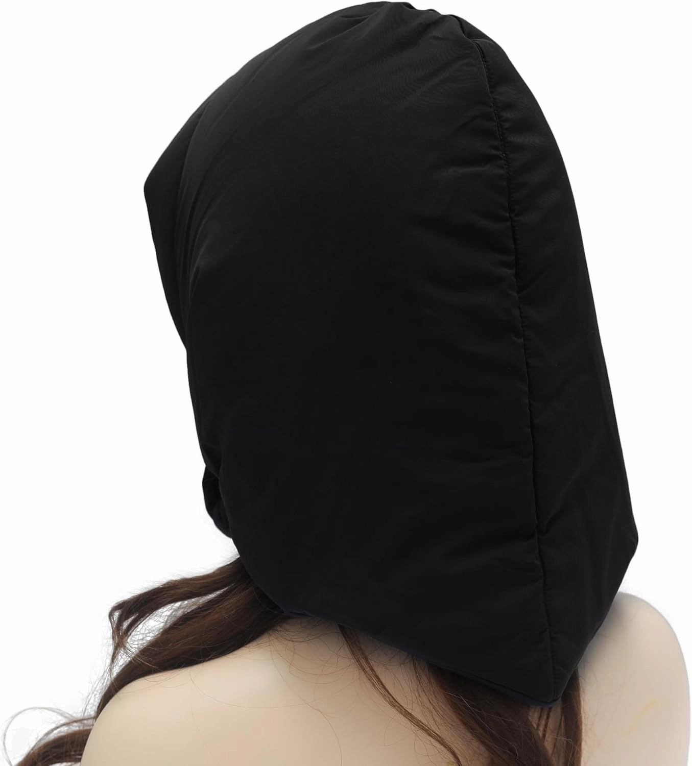 ZLYC Women Winter Down Hat Windproof Hooded Scarf Soft Warm Balaclava Skull Cap Beanie Hat